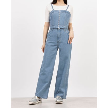 アルシーヴ archives マルチwayレースupデニムサロペット (SAX)