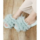 マガジンデモードシュシュ MAGASIN DE MODE Chou Chou チュールフリルルームシューズ (ブルー)