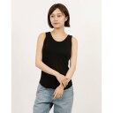 フェピュール feepur カップ付きリブタンクトップ/ (BLK)