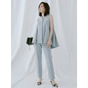アニュアンス anuans カットテーパードパンツ (GREY)(4)