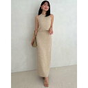 アニュアンス anuans ネップニットセットアップ (BEIGE)