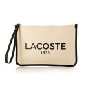 ラコステ LACOSTE メンズ レディース バッグ ヘリテージキャンバス クラッチバッグ NF4898TD (ホワイト)