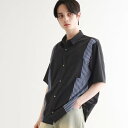 ティーケー タケオ キクチ tk.TAKEO KIKUCHI ストライプスイッチシャツ (ブラック(519))
