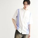 ティーケー タケオ キクチ tk.TAKEO KIKUCHI ストライプスイッチシャツ (ホワイト(501))