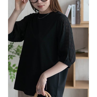 ハッシュアッシュ HusHusH 袖異素材プ