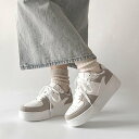 シューズインクローゼット Shoes in Closet -シュークロ- 軽量厚底 ベーシックレースアップ スニーカー 1483 (ホワイト/グレー)