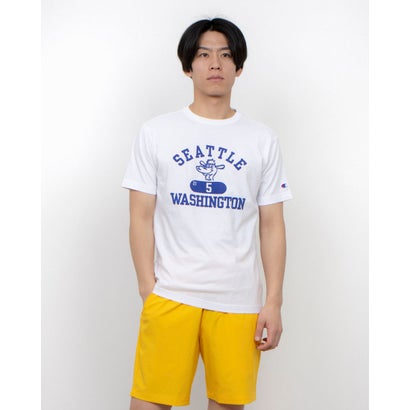チャンピオン Champion メンズ 半袖Tシャツ SHORT SLEEVE T-SHIRT_ C3-B348 (ホワイト)