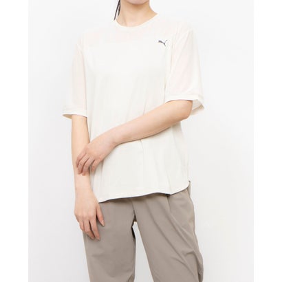 プーマ PUMA レディース Tシャツ STUDIO ベーシック SS Tシャツ 527014 （ホワイト）