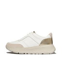 フィットフロップ fitflop fitflop フィットフロップ F-MODE LEATHER/SUEDE/METALLIC FLATFORM SNEAKERS (Urban White/Platino)