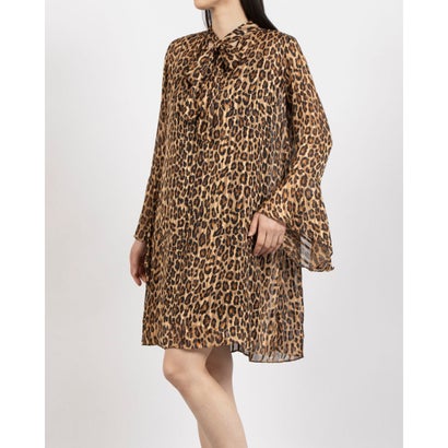 リナシメント RINASCIMENTO レオパードボウタイワンピース （var.Nero）