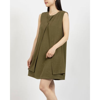 リナシメント RINASCIMENTO ジレレイヤードワンピース (Militare Verde) リナシメント RINASCIMENTO ジレレイヤードワンピース (Militare Verde)