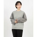 レジューヴ Rejoove 袖レース裏毛プルオーバー (モクグレー)