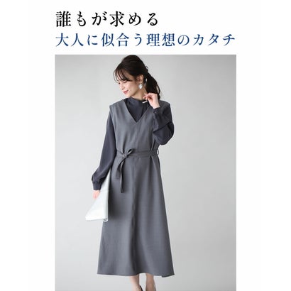 エーレスタイル Ehre style 3つのシーンで着る逸品！ワンピ○お仕事○お出かけ○お呼ばれ （ネイビー）