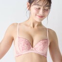アモスタイル バイ トリンプ AMOSTYLE BY Triumph きゅっと寄せブラ ブラジャー レイヤードペタル(E、Fカップ) AMST1514 WHU JX (ピンク)(4)
