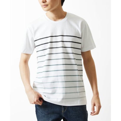 エムケーミッシェルクラン オム MK MICHEL KLEIN HOMME 未撮影 グラデーションボーダークルーネックT （ブラック）