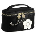 マリークワント MARY QUANT サインロゴデイジーパッチ バニティ (ブラック)