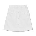 マリークワント MARY QUANT エポデイジーボタンデニムミニ スカート (ホワイト)(4)