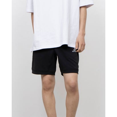 アディダス adidas メンズ アディダスアダプテーション レギュラーフィット ダブルニットショーツ JM2114 (ブラック)
