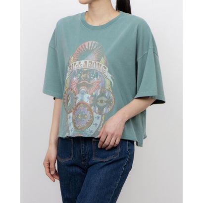 ビラボン BILLABONG レディス サーフ 半袖Tシャツ GRAPHIC WIDE LOOSE CROPPED TEE サーフ 半袖Tシャツ BF013207 (グリーン) ビラボン BILLABONG レディス サーフ 半袖Tシャツ GRAPHIC WIDE LOOSE CROPPED TEE サーフ 半袖Tシャツ BF013207 (グリーン)