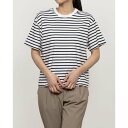 ティゴラ TIGORA レディース 半袖Tシャツ UVカットコットンボーダーTシャツ TR-9C2075TS (ホワイト)