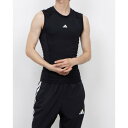 アディダス adidas メンズ フィットネス ノースリーブコンプレッションインナー テックフィット コンプレッション トレーニング ノースリーブTシャツ JE...