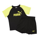 プーマ PUMA ジュニア Tシャツハーフパンツセット ESS NO.1 ロゴ ポリ Tシャツ AND ショーツ セット B 687868 (ブラック)