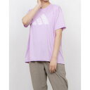 アディダス adidas レディース 半袖機能Tシャツ W CAMO LOGO ポリ Tシャツ AP KA1025 (パープル)(4)