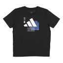 アディダス adidas ジュニア 半袖Tシャツ カモ トレーニング グラフィック半袖Tシャツ キッズ JI9092 (ブラック)