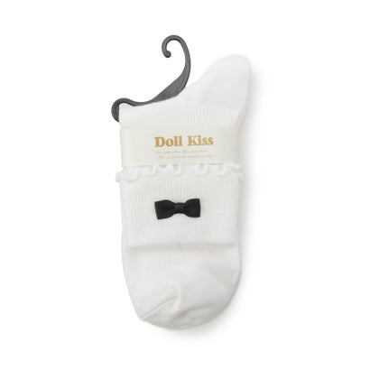 ドール キス Doll Kiss 4色展開リボン付きソックス （アイボリー(004)）