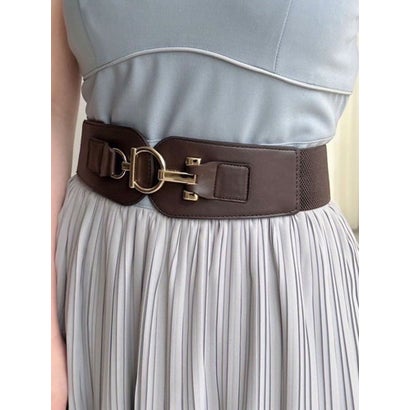 リゼクシー RESEXXY ワイドゴムベルト （ブラウン）