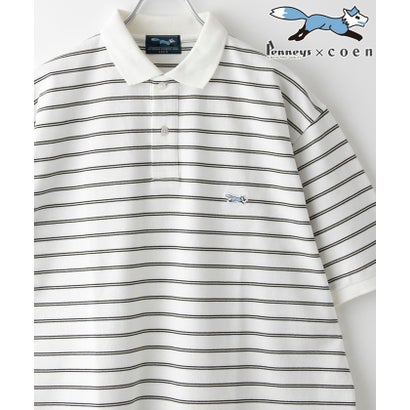 Penneys(ぺニーズ)別注ドライカノコボーダーポロシャツ 吸水速乾機能付き