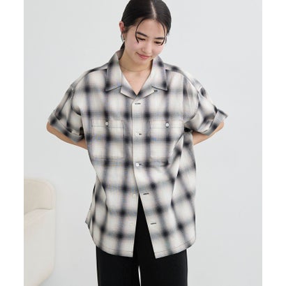 オンブレーチェックパナマシャツ