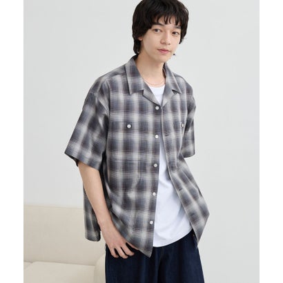 オンブレーチェックパナマシャツ