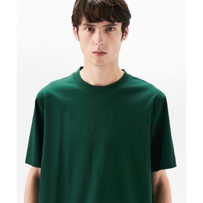 トミー ヒルフィガー TOMMY HILFIGER インターロックエンボスTシャツ (グリーン)