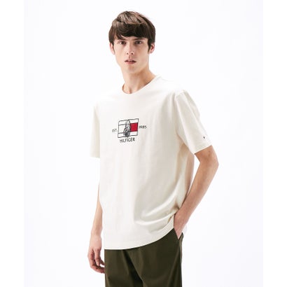 トミー ヒルフィガー TOMMY HILFIGER ヒルフィガーフラッグセーリングTシャツ (ホワイト)