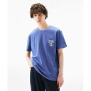 トミー ヒルフィガー TOMMY HILFIGER レギュラーフィットグラフィックTシャツ (ブルー)