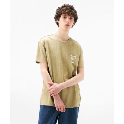 トミー ヒルフィガー TOMMY HILFIGER レギュラーフィットグラフィックTシャツ (ベージュ)