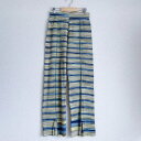 エイチシーエーイー HCAE MULTI COLOR KNIT PANTS (BLUE x YELLOW)