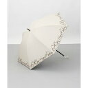 ジル スチュアート JILL STUART JILL STUART(ジル スチュアート) マーカーペインティング刺しゅう晴雨兼用傘(長傘) (ベージュ)