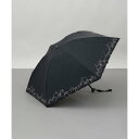 ジル スチュアート JILL STUART JILL STUART(ジル スチュアート)マーカーペインティング刺しゅう晴雨兼用傘(折りたたみ傘) (チャコールグレー)