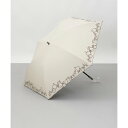 ジル スチュアート JILL STUART JILL STUART(ジル スチュアート) マーカーペインティング刺しゅう晴雨兼用傘(2段折り傘) (ベージュ)