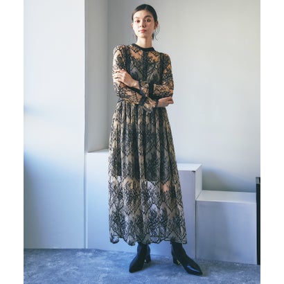 スマイルオーキッド SMILE ORCHID ハイウエストマキシワンピース （ブラック）