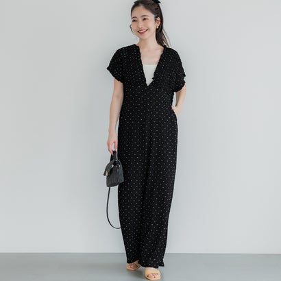 コカ coca シボシャーリングVネックオールインワン （Dot）のサムネイル