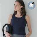 コカ coca OUTBRAヘンリーネックカップ付きタンクトップ (Navy)