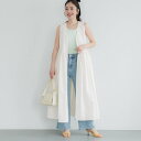コカ coca Vネックジップアップドレス (White)