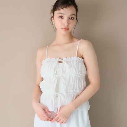 コカ coca 3連リボンキャミソール （White）
