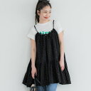 コカ coca ボリュームチュニックキャミソール (Black)