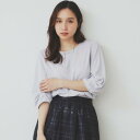 インデックス index ブラウスライクタックスリーブプルオーバー【洗濯機可・吸水速乾・UVケア・接触冷感】 (ライトグレー(011))