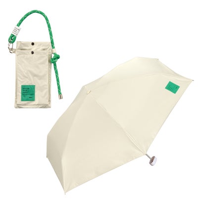 【Wpc.公式】日傘 ネオンパラソル 50cm 完全遮光 遮熱 晴雨兼用 レディース 折りたたみ傘 折り畳み傘 （グリーン）(4)