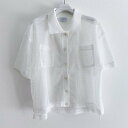 エイチシーエーイー HCAE MESH KNIT SHIRT (WHITE)